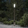 Borne lumineuse avec détecteur et prise 110 cm acier inoxydable IP44 582897582897