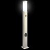 Borne lumineuse avec détecteur et prise 80 cm acier inoxydable IP44 582898582898