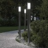 Borne lumineuse avec sortie lot de 3 110 cm acier inoxydable IP44 582899582899