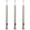 Borne lumineuse avec sortie lot de 3 110 cm acier inoxydable IP44 582899582899