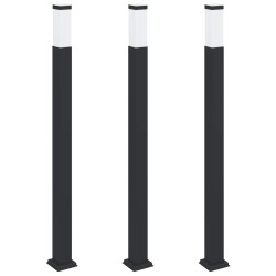 Borne lumineuse lot de 3 110 cm noire IP44 582900582900