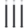 Borne lumineuse lot de 3 110 cm noire IP44 582900582900