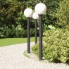 Borne lumineuse lot de 3 120 cm noire IP44 582901582901