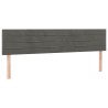 Tête de lit à LED Gris foncé 200x5x78/88 cm Velours 582907582907