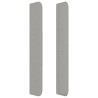 Tête de lit avec oreilles Gris clair 203x16x118/128 cm Tissu 582910582910