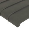 Tête de lit avec oreilles Gris foncé 103x23x118/128 cm Velours 582919582919