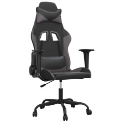 Chaise de jeu Noir et gris Similicuir 583000583000