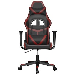 Chaise de jeu de massage Noir et rouge bordeaux Similicuir 583001583001