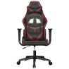 Chaise de jeu de massage Noir et rouge bordeaux Similicuir 583001583001