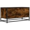 Meuble TV chêne fumé 80x34,5x40 cm bois d'ingénierie et métal 583008583008