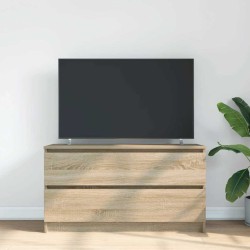 Meuble TV chêne sonoma 100x35x54 cm bois d'ingénierie 583010583010