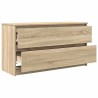 Meuble TV chêne sonoma 100x35x54 cm bois d'ingénierie 583010583010