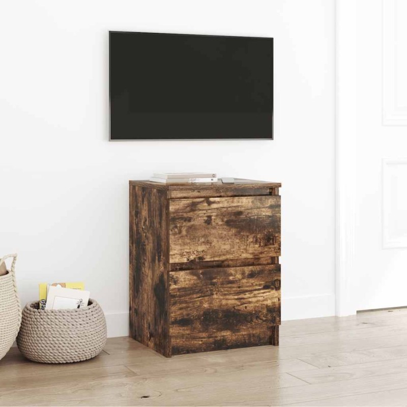 Meuble TV chêne fumé 40x35x54 cm bois d'ingénierie 583014583014