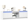 Meuble TV avec LED blanc 180x34x50 cm bois d'ingénierie 583015583015