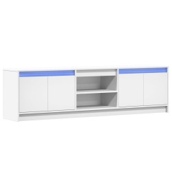 Meuble TV avec LED blanc 180x34x50 cm bois d'ingénierie 583015583015
