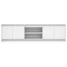 Meuble TV avec LED blanc 180x34x50 cm bois d'ingénierie 583015583015