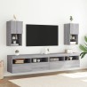 Meuble TV avec lumières LED sonoma gris 30,5x30x60 cm 583016583016