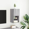 Meuble TV avec lumières LED sonoma gris 30,5x30x60 cm 583016583016