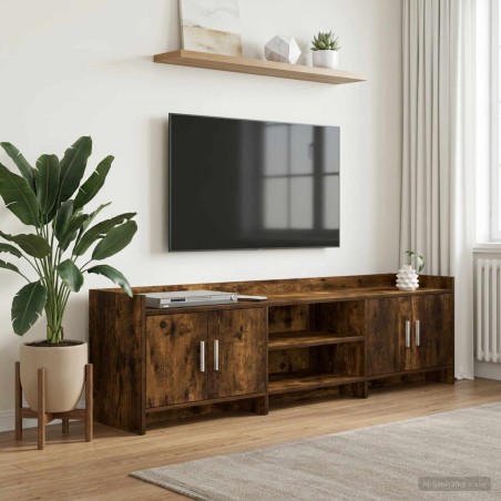 Meuble TV 168 x 33 x 47 cm Chêne fumé Bois d'ingénierie 583017583017