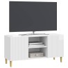 Meuble TV Blanc brillant 102 x 34,5 x 50 cm Bois d'ingénierie 583019583019
