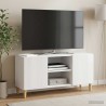 Meuble TV Blanc brillant 102 x 34,5 x 50 cm Bois d'ingénierie 583019583019