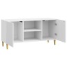 Meuble TV Blanc brillant 102 x 34,5 x 50 cm Bois d'ingénierie 583019583019