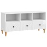 Meuble TV Blanc Brillant 102 x 34,5 x 50 cm Bois d’ingénierie 583020583020