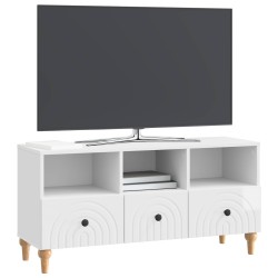 Meuble TV Blanc Brillant 102 x 34,5 x 50 cm Bois d’ingénierie 583020583020