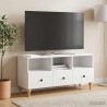Meuble TV Blanc Brillant 102 x 34,5 x 50 cm Bois d’ingénierie 583020583020