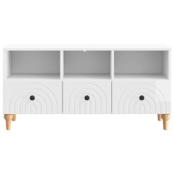 Meuble TV Blanc Brillant 102 x 34,5 x 50 cm Bois d’ingénierie 583020583020