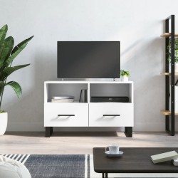 Meuble TV Blanc 80x36x50 cm Bois d'ingénierie 583021583021