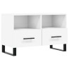 Meuble TV Blanc 80x36x50 cm Bois d'ingénierie 583021583021