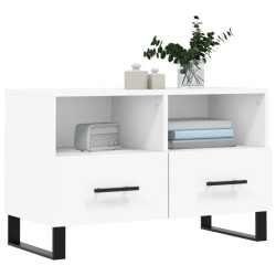 Meuble TV Blanc 80x36x50 cm Bois d'ingénierie 583021583021