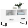 Meuble TV Blanc 80x36x50 cm Bois d'ingénierie 583021583021