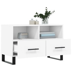 Meuble TV Blanc 80x36x50 cm Bois d'ingénierie 583021583021
