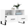 Meuble TV Blanc 80x36x50 cm Bois d'ingénierie 583021583021