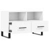 Meuble TV Blanc 80x36x50 cm Bois d'ingénierie 583021583021