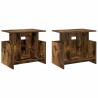 Meuble TV 2 pcs Chêne fumé 50 x 35 x 45 cm Bois d'ingénierie 583023583023