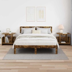 Meuble TV 2 pcs Chêne fumé 50 x 35 x 45 cm Bois d'ingénierie 583023583023