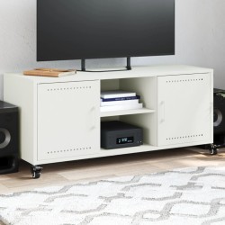 Meuble TV blanc 100,5x39x43,5 cm acier 583024583024