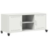 Meuble TV blanc 100,5x39x43,5 cm acier 583024583024