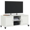 Meuble TV blanc 100,5x39x43,5 cm acier 583024583024