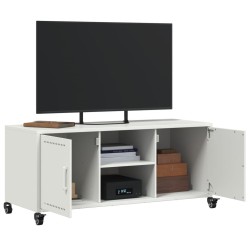 Meuble TV blanc 100,5x39x43,5 cm acier 583024583024