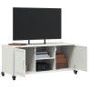 Meuble TV blanc 100,5x39x43,5 cm acier 583024583024