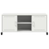 Meuble TV blanc 100,5x39x43,5 cm acier 583024583024