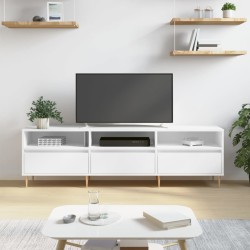 Meuble TV blanc 150x30x44,5 cm bois d'ingénierie 583030583030