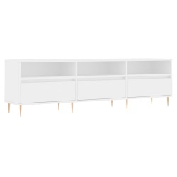 Meuble TV blanc 150x30x44,5 cm bois d'ingénierie 583030583030