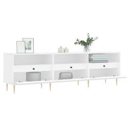 Meuble TV blanc 150x30x44,5 cm bois d'ingénierie 583030583030