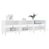 Meuble TV blanc 150x30x44,5 cm bois d'ingénierie 583030583030