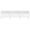 Meuble TV blanc 150x30x44,5 cm bois d'ingénierie 583030583030